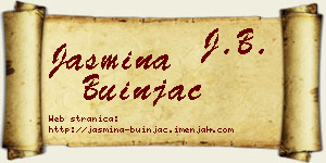 Jasmina Buinjac vizit kartica